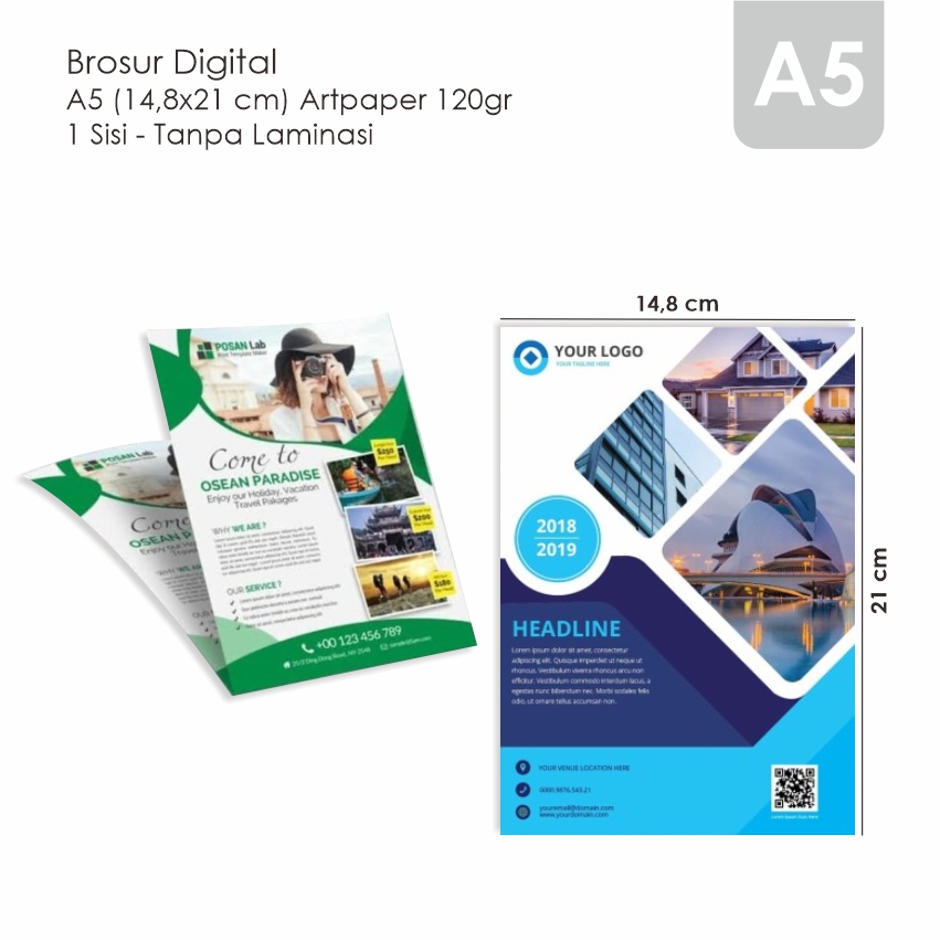 Brosur Digital A5 500lbr Ap120 (1sisi)