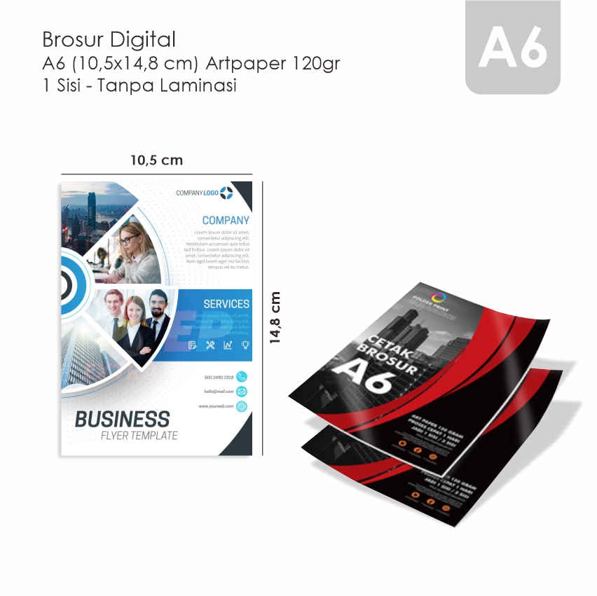 Brosur Digital A6 500 lbr Ap120 (1sisi)