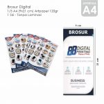 Brosur Digital 1/3 A4 500lbr Ap120 (1sisi)