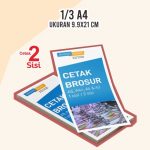 Brosur 1/3 A4 Offset 1000 lbr (2sisi)