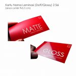 Kartu Nama Standart Laminasi (2sisi)