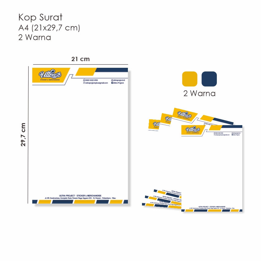 Kop Surat A4 75 gr (2 warna)