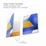 Map Folder Standart A4  (cetak luar dalam) + Laminasi 1 sisi