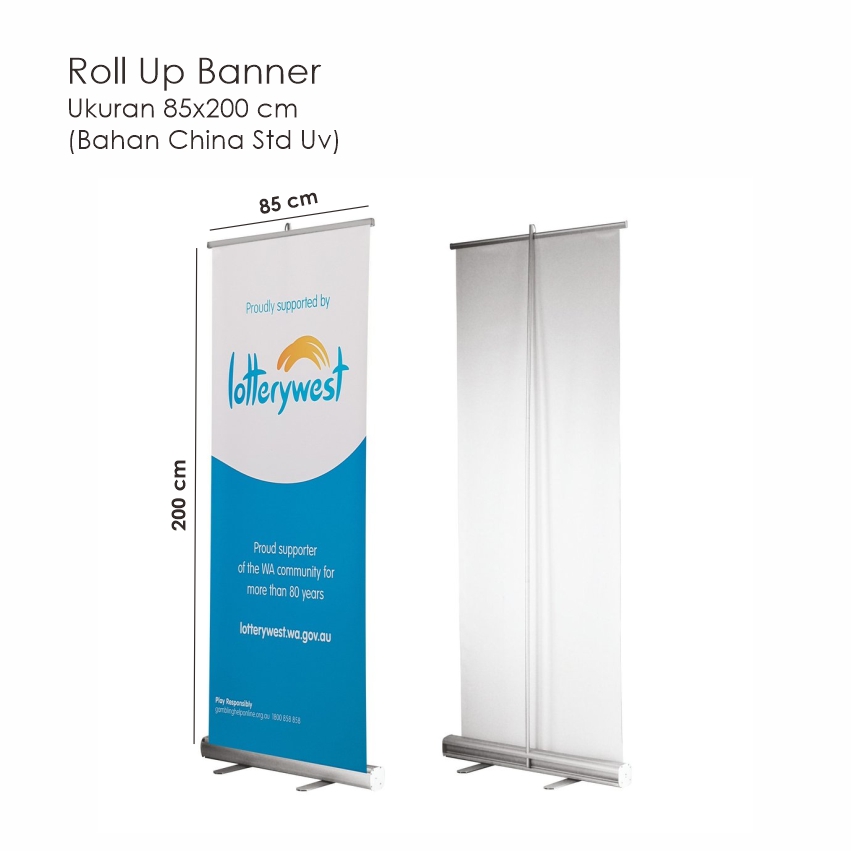 Roll Up Banner 85 x 200 Fl Std China UV