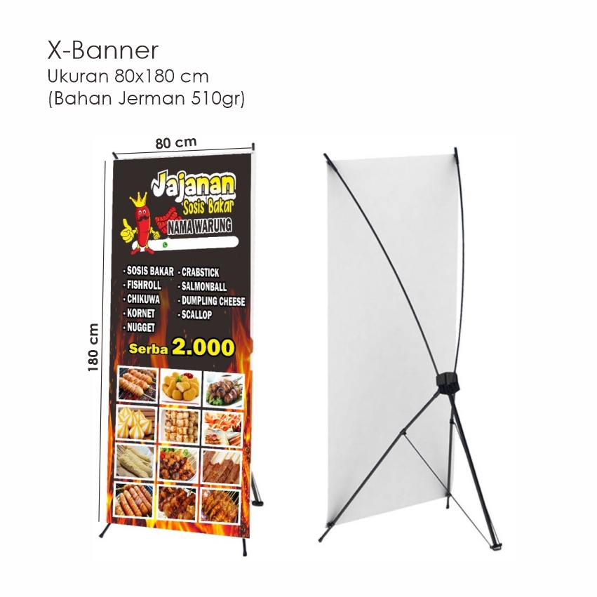 X Banner 80 x 180 Jerman UV