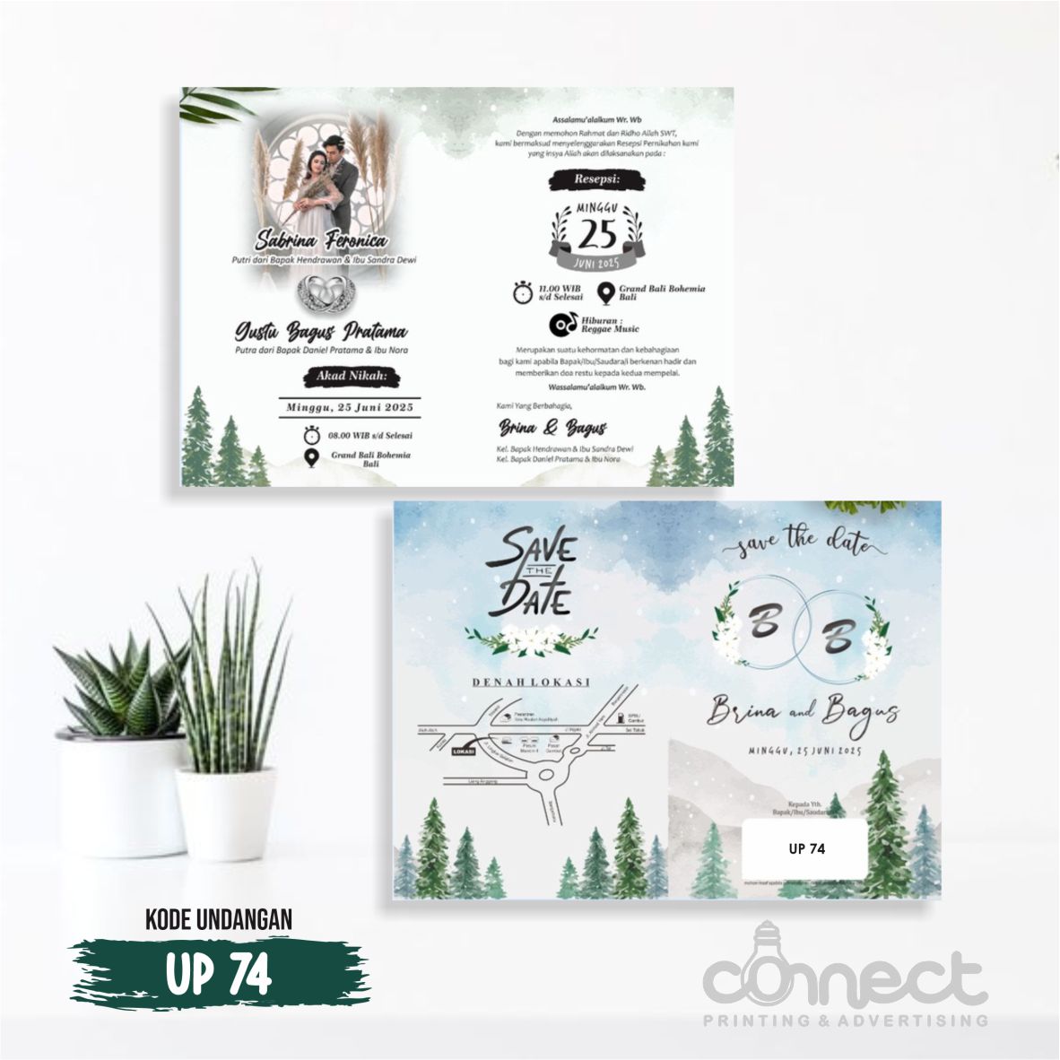 Undangan Blanko UP74