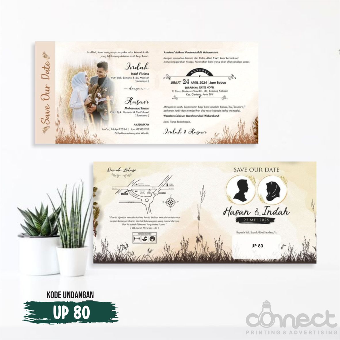 Undangan Blanko UP080