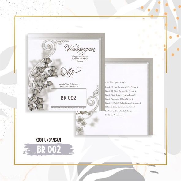 Undangan Blanko BR002